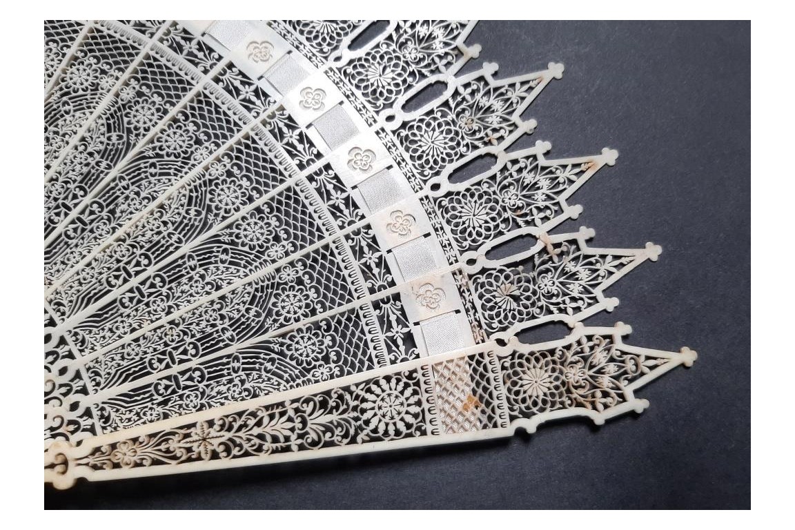 Gothic cathedral, fan circa 1825-35