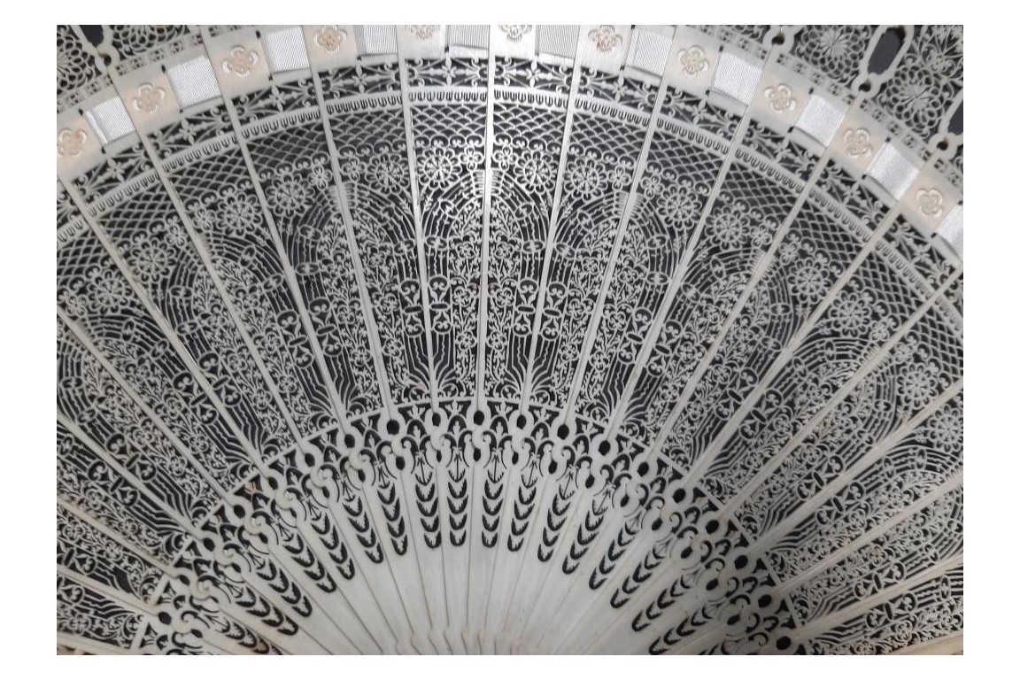Gothic cathedral, fan circa 1825-35