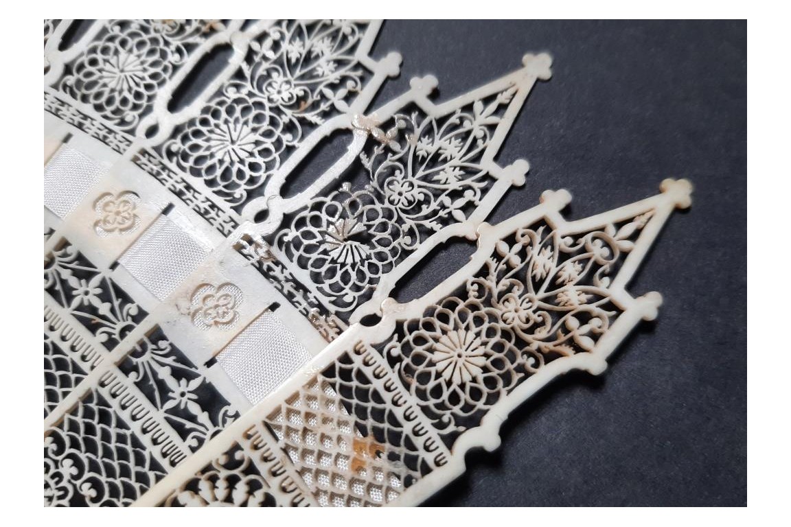 Gothic cathedral, fan circa 1825-35
