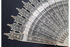 Gothic cathedral, fan circa 1825-35