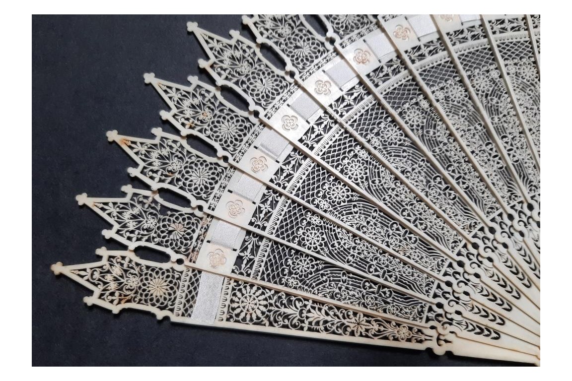 Gothic cathedral, fan circa 1825-35