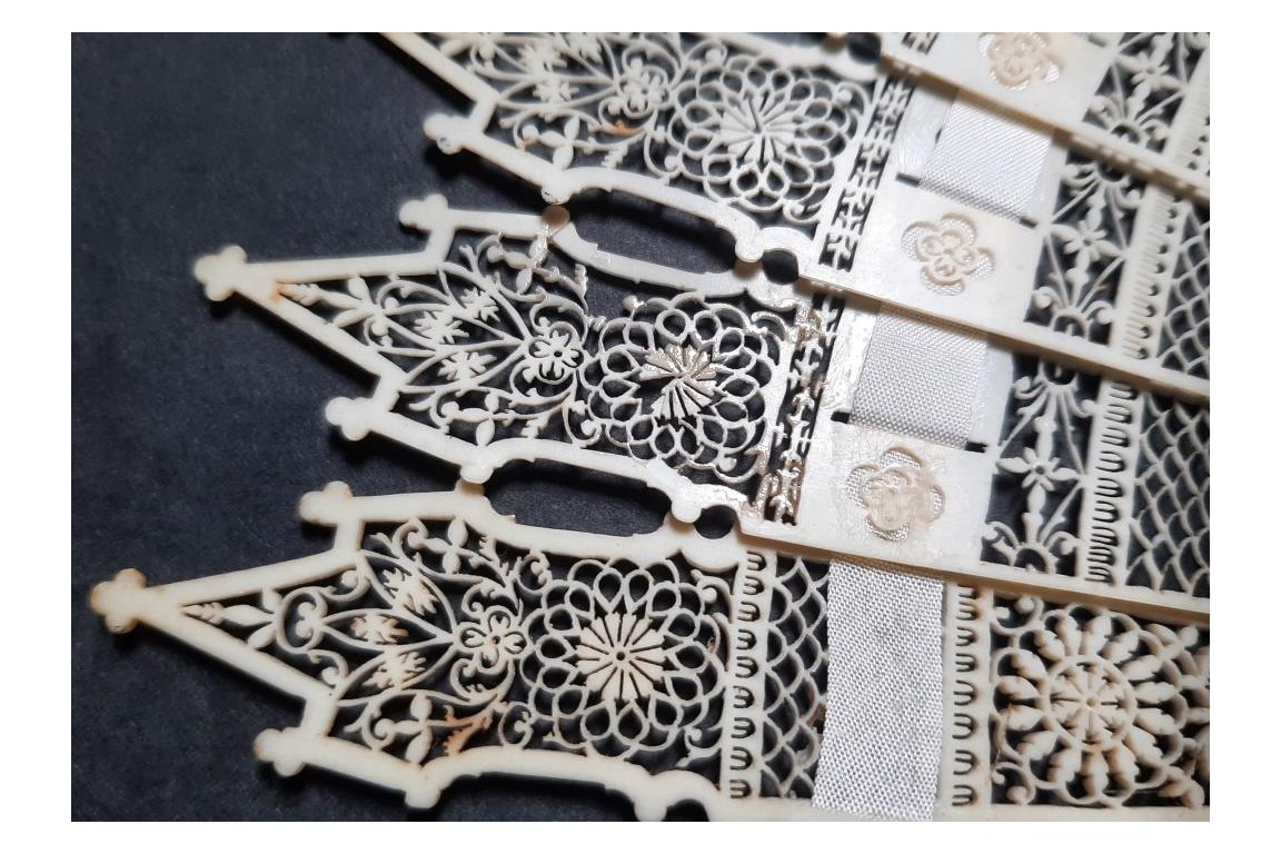 Gothic cathedral, fan circa 1825-35