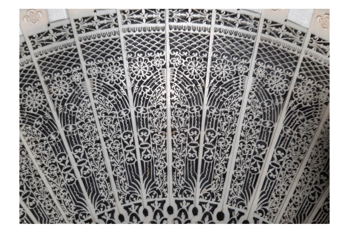 Gothic cathedral, fan circa 1825-35