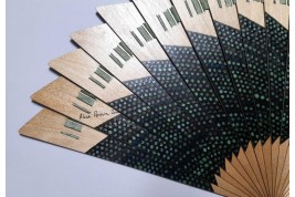 Dotted oblique. Contemporary fan by Alice Perrin, 2000