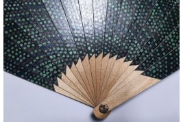 Dotted oblique. Contemporary fan by Alice Perrin, 2000