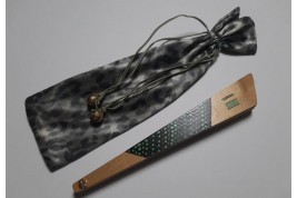 Dotted oblique. Contemporary fan by Alice Perrin, 2000