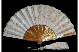 Jaune. Éventail vers 1900