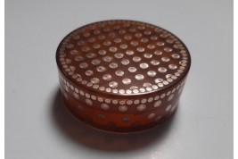 Points d'or et écaille blonde. Tabatière XIXème