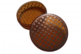 Points d'or et écaille blonde. Tabatière XIXème