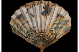 Swan, by Thomasse. Fan circa 1900
