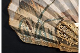 Swan, by Thomasse. Fan circa 1900
