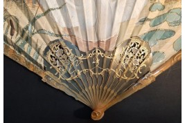 Swan, by Thomasse. Fan circa 1900
