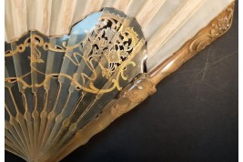 Swan, by Thomasse. Fan circa 1900