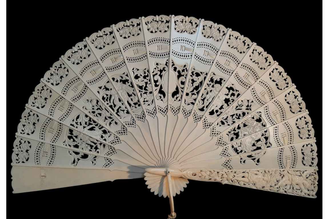 The four seasons of Love, fan circa 1870-1900