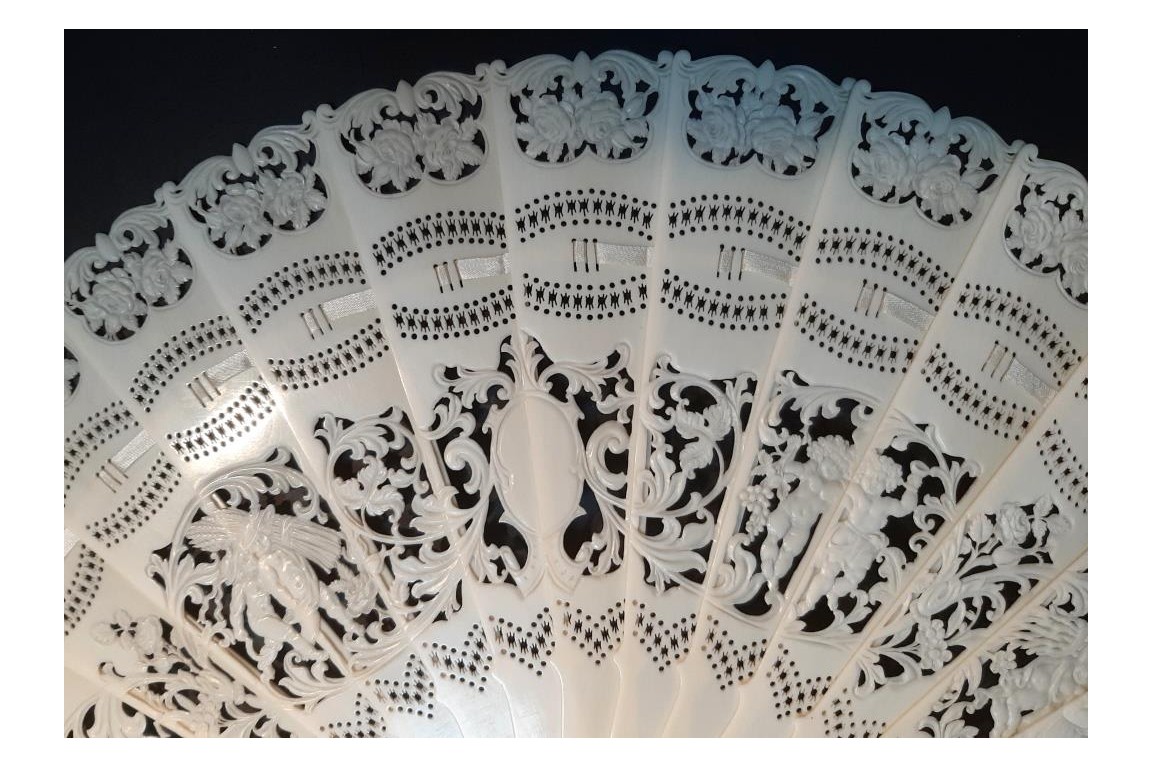 The four seasons of Love, fan circa 1870-1900