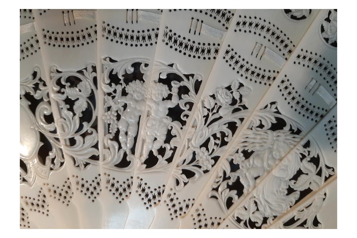 The four seasons of Love, fan circa 1870-1900