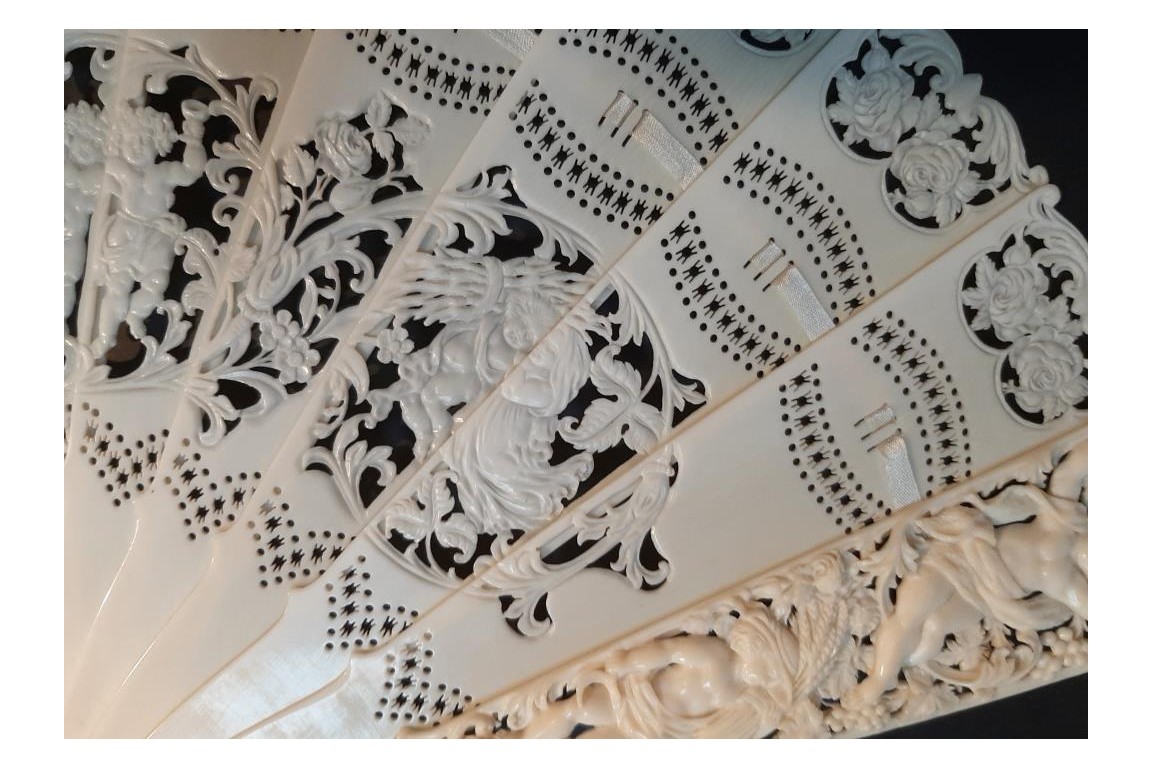 The four seasons of Love, fan circa 1870-1900