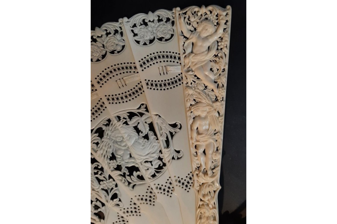 The four seasons of Love, fan circa 1870-1900