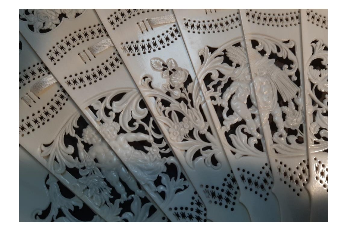 The four seasons of Love, fan circa 1870-1900