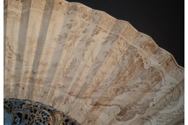 The Triumph of Silenus, fan circa 1730