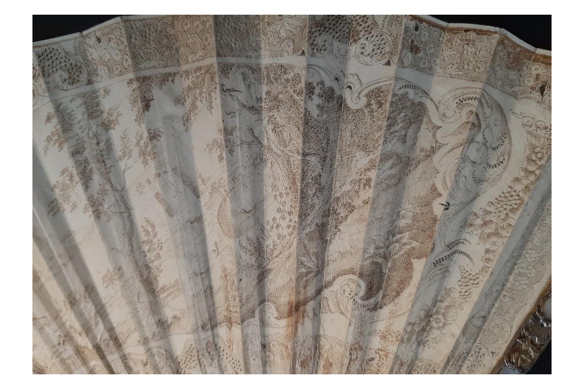 The Triumph of Silenus, fan circa 1730