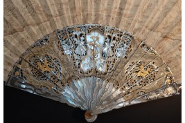 The Triumph of Silenus, fan circa 1730