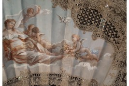 Vénus désignant le chemin aux amours, éventail vers 1860