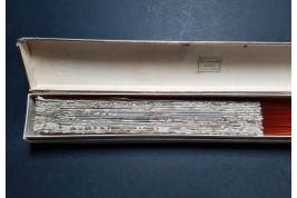 Sedan chair by Rodigue. Lace fan, circa 1890-95