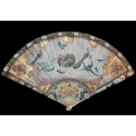 Merveilleux oiseaux, éventail vers 1690