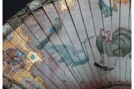 Merveilleux oiseaux, éventail vers 1690