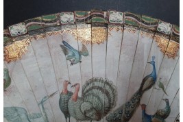 Merveilleux oiseaux, éventail vers 1690