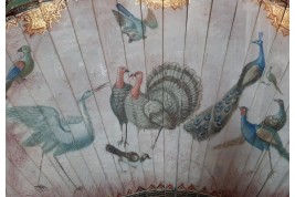 Merveilleux oiseaux, éventail vers 1690