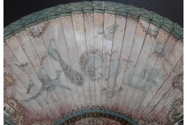 Merveilleux oiseaux, éventail vers 1690