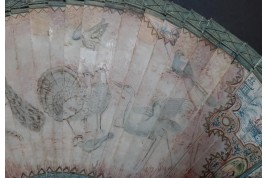 Merveilleux oiseaux, éventail vers 1690