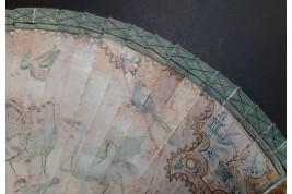 Merveilleux oiseaux, éventail vers 1690