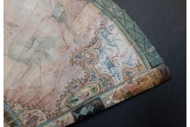 Merveilleux oiseaux, éventail vers 1690
