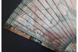 Merveilleux oiseaux, éventail vers 1690
