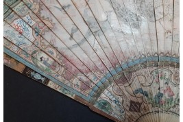 Merveilleux oiseaux, éventail vers 1690