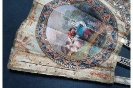 Happiness and misfortune of mankind,  Pandora fan circa 1770