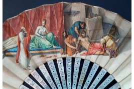 Dalila, Samson et Guillaume Tell. Eventail vers 1900