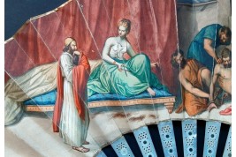 Dalila, Samson et Guillaume Tell. Eventail vers 1900