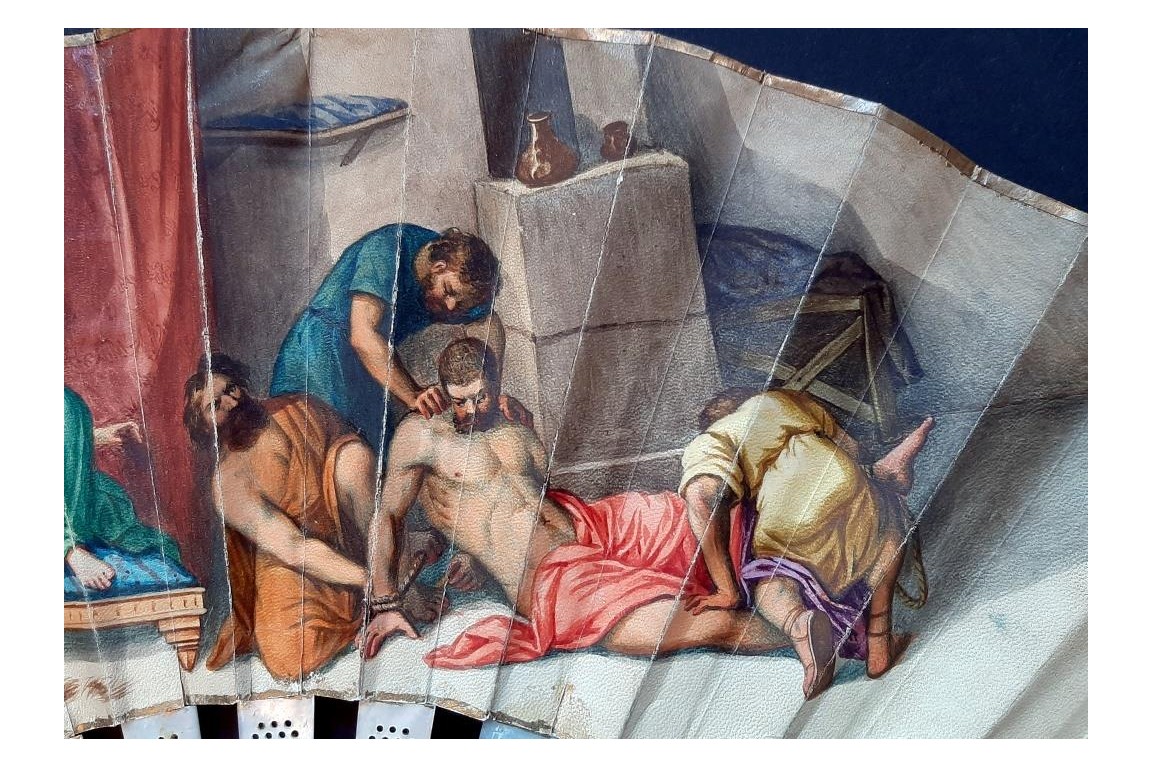 Dalila, Samson et Guillaume Tell. Eventail vers 1900