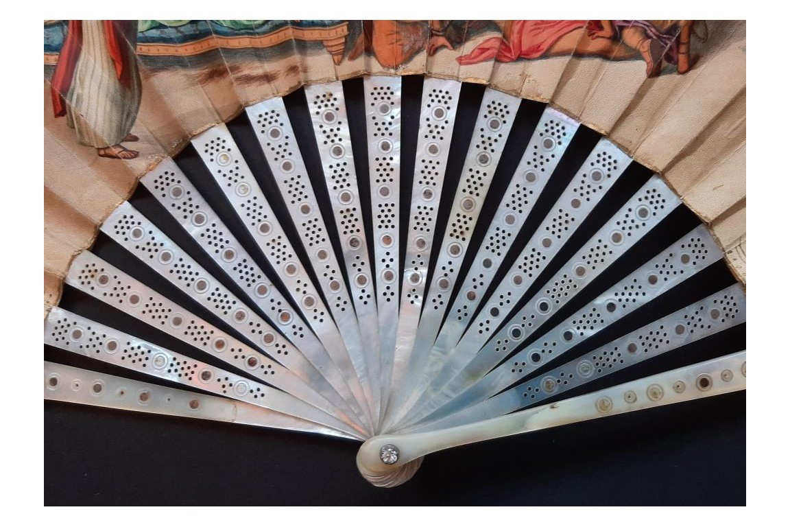 Samson and Delilah & William Tell. Fan circa 1900
