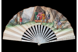 Samson and Delilah & William Tell. Fan circa 1900