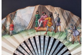 Dalila, Samson et Guillaume Tell. Eventail vers 1900
