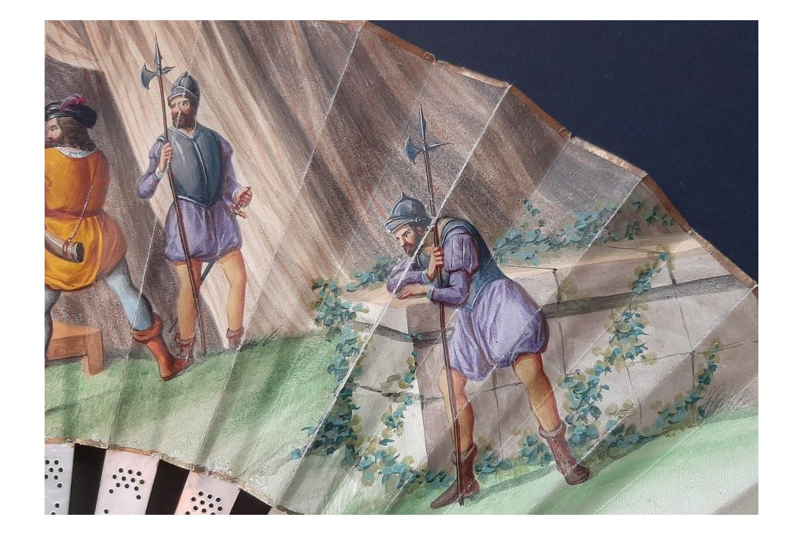 Samson and Delilah & William Tell. Fan circa 1900