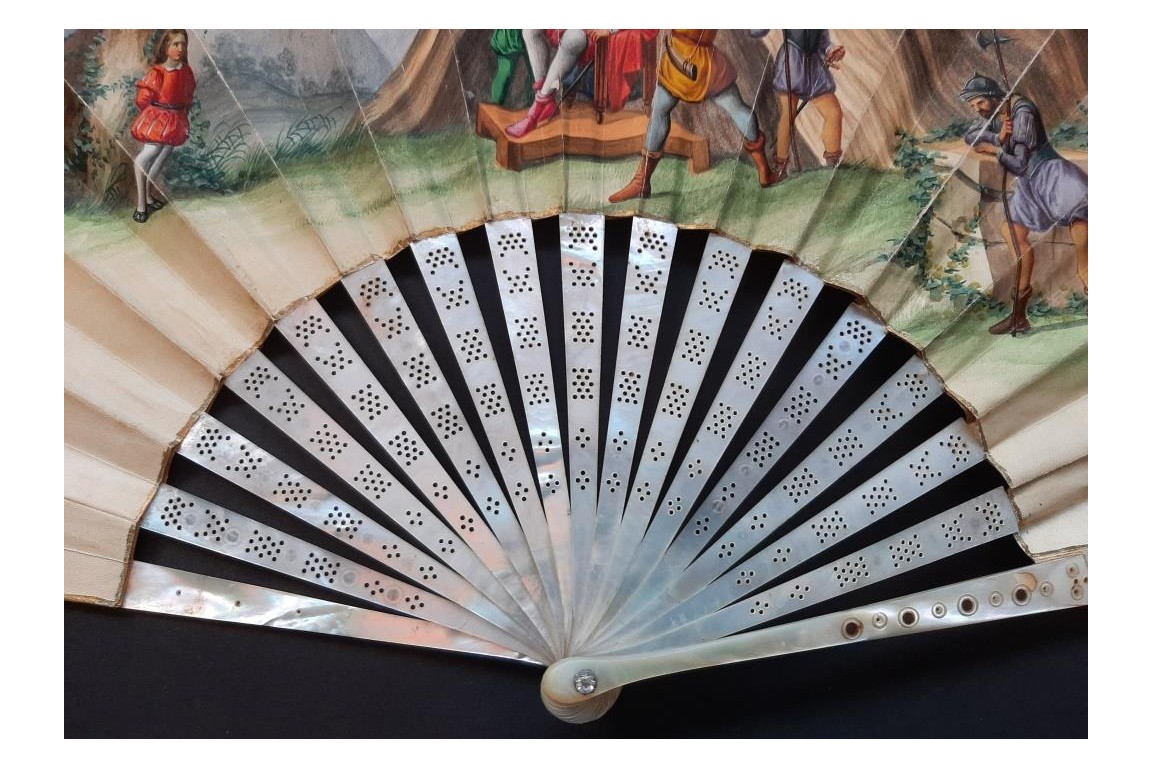 Samson and Delilah & William Tell. Fan circa 1900