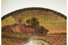 Faust meets Marguerite, fan circa 1900