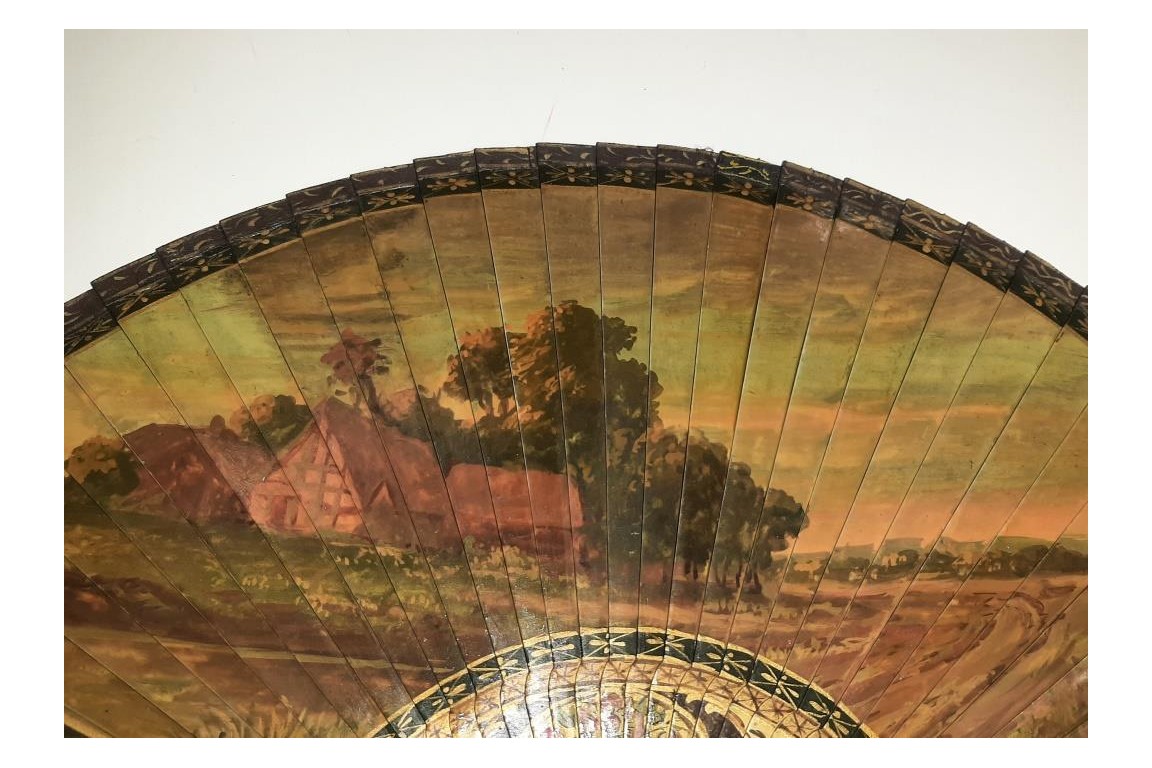 Faust meets Marguerite, fan circa 1900