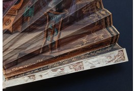 Penelope and her suitors, fan circa 1800-1820